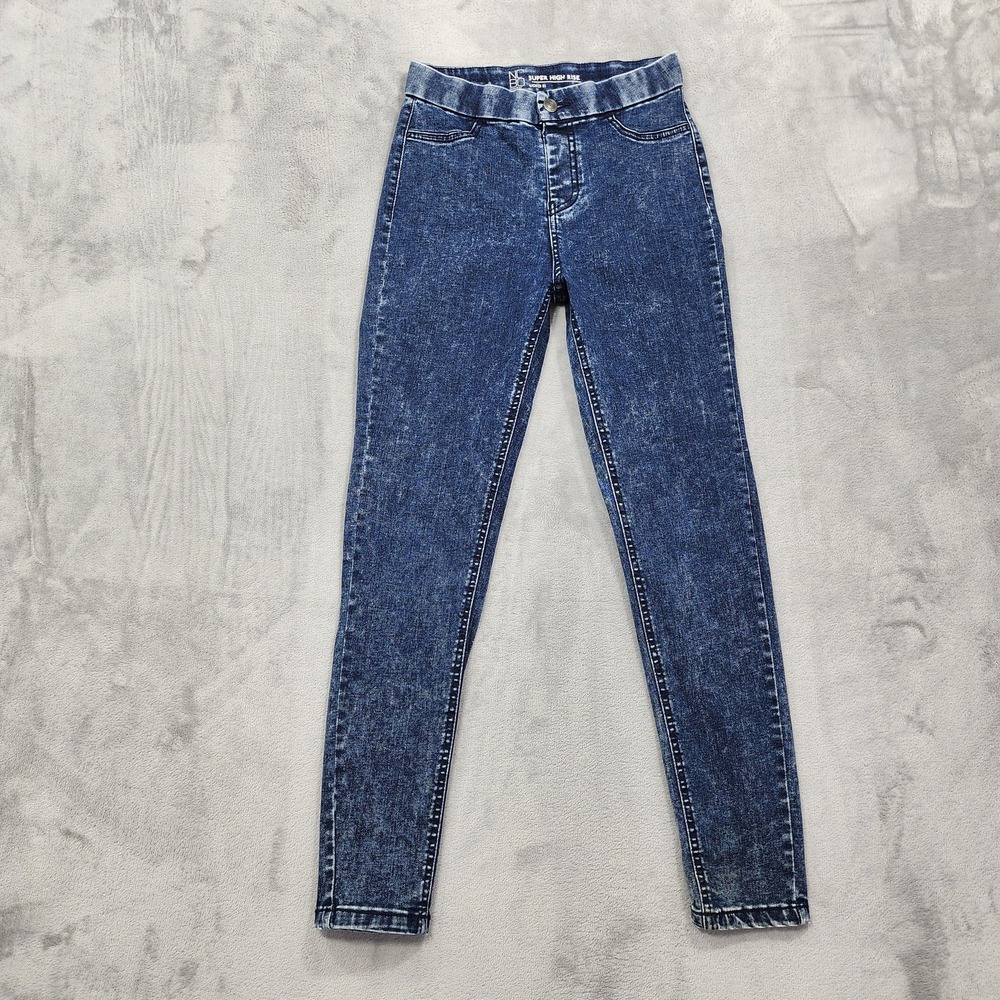 No Boundaries Jeans Women S Juniors Blue Super High Rise Skinny Stretch Denim‎
